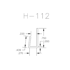 H-112 Stock Plastic Extrusion