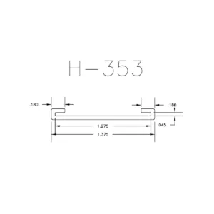 H-353 Stock Plastic Extrusion