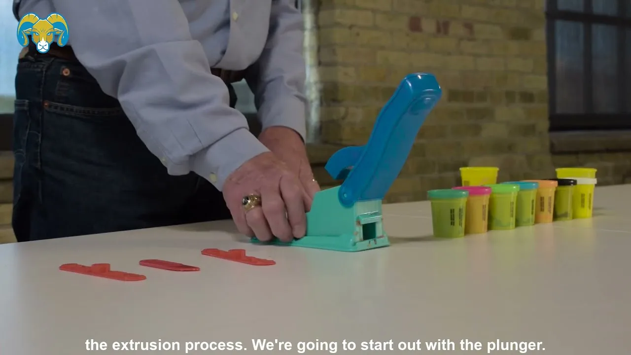 Custom Plastic Extrusion Process Using a Play-Doh Plunger